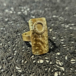 Karikás textúrás gyűrű, Ékszer, Gyűrű, Statement gyűrű, Ékszerkészítés, Ötvös, MESKA