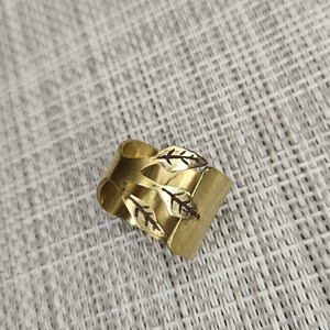 Háromlevelű széles gyűrű, Ékszer, Gyűrű, Statement gyűrű, Ékszerkészítés, Ötvös, MESKA