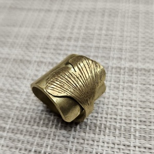 Ginkgo széles gyűrű, Ékszer, Gyűrű, Statement gyűrű, Ékszerkészítés, Ötvös, MESKA