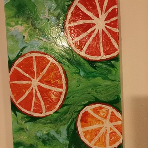 Citrusok 1 - művészet - festmény - akril - Meska.hu