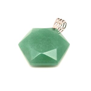 Hexagon medál Aventurin 2,5cm, Ékszer, Nyaklánc, Medál, , MESKA