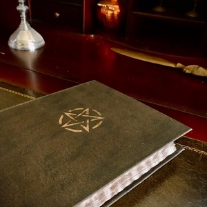 Egyedi grimoire / napló  / receptkönyv - otthon & életmód - papír, írószer - jegyzetfüzet & napló - Meska.hu