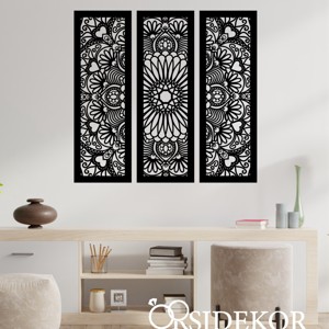 3 részes Mandala falikép fából - otthon & életmód - dekoráció - spiritualitás - mandala - Meska.hu