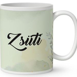 Névvel kérhető - Barna pomerániai törpe spicc portré mintás bögre - otthon & életmód - konyhafelszerelés, tálalás - tálalás - bögre & csésze - Meska.hu