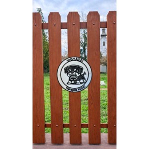 Rottweileres kutyatábla � kör alakú, Otthon & Életmód, Ház & Kert, Kutyatábla, , MESKA