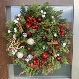 Téli ajtódísz - Meska.hu