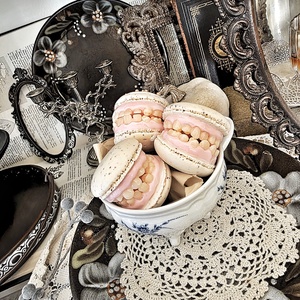 Fogsor falat macaron - otthon & életmód - dekoráció - asztal és polc dekoráció - asztaldísz - Meska.hu