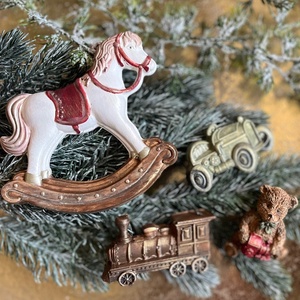 Klasszikus karácsony - hintaló - kellékek & szerszámok - díszíthető tárgyak - kerámia - Meska.hu