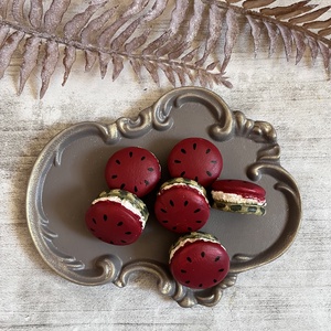 Görögdinnye macaron, Kellékek & szerszámok, Díszíthető tárgyak, Kerámia, Gipszöntés, Festett tárgyak, MESKA