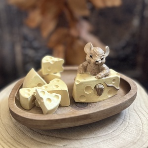 Egérke sajttal A verzió, Kellékek & szerszámok, Díszíthető tárgyak, Kerámia, Gipszöntés, Festett tárgyak, MESKA