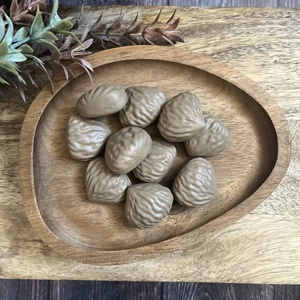 Héj nélküli Gesztenye - sötét színű, Kellékek & szerszámok, Díszíthető tárgyak, Kerámia, Gipszöntés, Festett tárgyak, MESKA