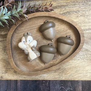 Chip és Dale mókus makkal, Kellékek & szerszámok, Díszíthető tárgyak, Kerámia, Gipszöntés, Festett tárgyak, MESKA