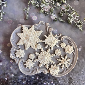 Hópelyhek, Kellékek & szerszámok, Díszíthető tárgyak, Kerámia, Gipszöntés, Festett tárgyak, MESKA