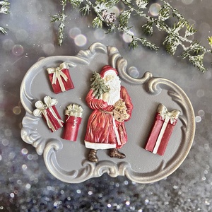 Télapó - piros - kellékek & szerszámok - díszíthető tárgyak - kerámia - Meska.hu