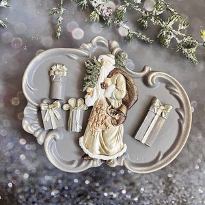 Télapó - arany, Kellékek & szerszámok, Díszíthető tárgyak, Kerámia, Gipszöntés, Festett tárgyak, MESKA