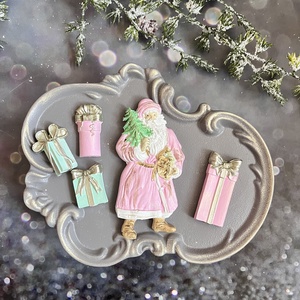 Télapó - rózsaszín, Kellékek & szerszámok, Díszíthető tárgyak, Kerámia, Gipszöntés, Festett tárgyak, MESKA