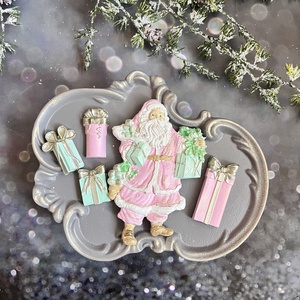 Télapó - rózsaszín - kellékek & szerszámok - díszíthető tárgyak - kerámia - Meska.hu