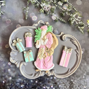 Télapó - rózsaszín - kellékek & szerszámok - díszíthető tárgyak - kerámia - Meska.hu