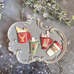 Karácsonyi forró italok - kellékek & szerszámok - díszíthető tárgyak - kerámia - Meska.hu