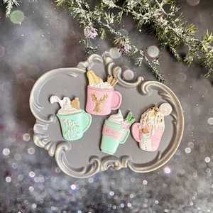 Karácsonyi forró italok - kellékek & szerszámok - díszíthető tárgyak - kerámia - Meska.hu