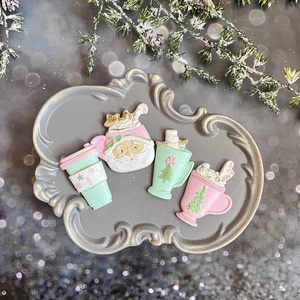 Karácsonyi forró italok - kellékek & szerszámok - díszíthető tárgyak - kerámia - Meska.hu