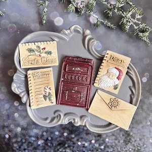 Karácsonyi postaláda - piros - kellékek & szerszámok - díszíthető tárgyak - kerámia - Meska.hu