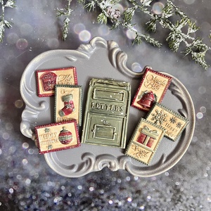 Karácsonyi postaláda - zöld - Meska.hu