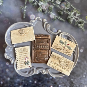 Karácsonyi postaláda - barna - Meska.hu