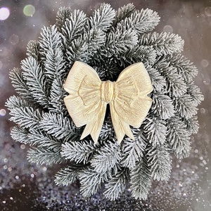 Karácsonyi masni - fehérarany - kellékek & szerszámok - díszíthető tárgyak - kerámia - Meska.hu