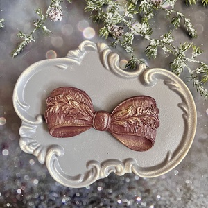 Karácsonyi masni - bordó - Meska.hu