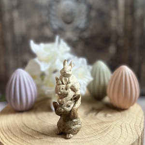 Nyuszitorony - kellékek & szerszámok - díszíthető tárgyak - kerámia - Meska.hu