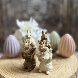 Nyuszitorony - kellékek & szerszámok - díszíthető tárgyak - kerámia - Meska.hu