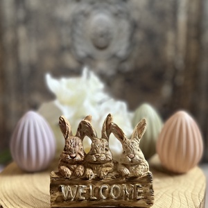 Welcome nyuszik - kellékek & szerszámok - díszíthető tárgyak - kerámia - Meska.hu