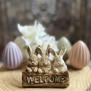 Welcome nyuszik - kellékek & szerszámok - díszíthető tárgyak - kerámia - Meska.hu