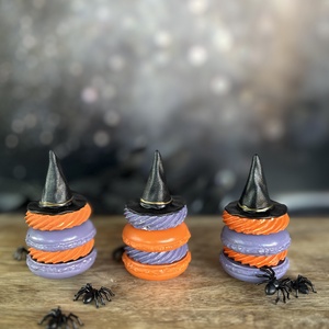 Halloween dekor - Macaron torony - Meska.hu