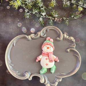 Korizó hóember - kellékek & szerszámok - díszíthető tárgyak - kerámia - Meska.hu