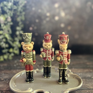 Katona maci-cica-szarvas - kellékek & szerszámok - díszíthető tárgyak - kerámia - Meska.hu