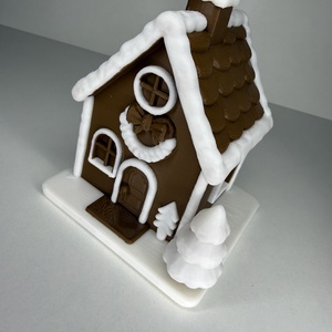 Mézeskalács- vagy Csokoládé Házikó dekoráció - karácsony - karácsonyi lakásdekoráció - karácsonyi falu, házikó - Meska.hu