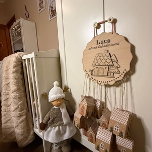 Adventi kalendárium - Névreszóló, Karácsony, Adventi díszek, Adventi naptár, Famegmunkálás, MESKA