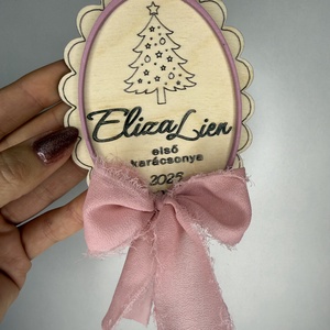 Első karácsony - Babatábla - karácsony - karácsonyi ajándékozás - karácsonyi képeslap, üdvözlőlap, ajándékkísérő - Meska.hu