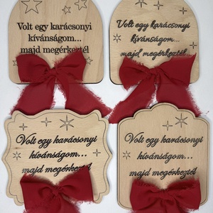 Karácsonyi kívánság - karácsony - karácsonyi ajándékozás - karácsonyi képeslap, üdvözlőlap, ajándékkísérő - Meska.hu