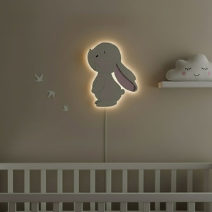 Nyuszis éjjeli fény, Otthon & Életmód, Lámpa, Hangulatlámpa, Famegmunkálás, MESKA