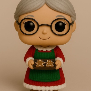 Télanyó - 9cm, Karácsony, Karácsonyi lakásdekoráció, Karácsonyi manók, figurák, Festett tárgyak, MESKA