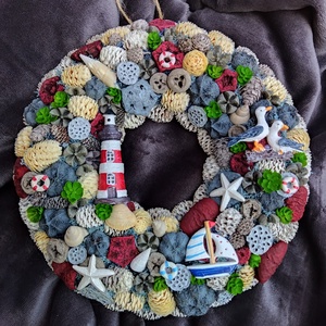 Nyári ajtódísz  - otthon & életmód - dekoráció - ajtó- és ablak dekoráció - ajtódísz & kopogtató - Meska.hu