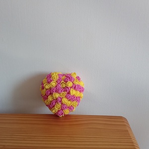 Sweet Rose two colours heart - Meska.hu