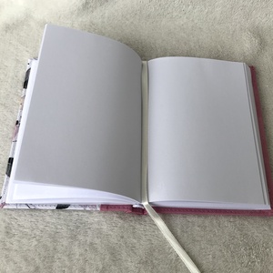 Rózsaszín - rózsás, varrott, A6-os notesz - otthon & életmód - papír, írószer - jegyzetfüzet & napló - Meska.hu
