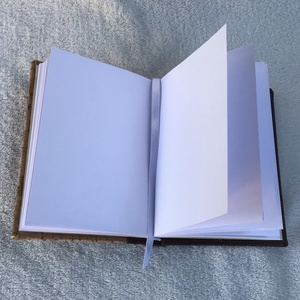 Parafa - barna bőrhatású, varrott, A6-os notesz - otthon & életmód - papír, írószer - jegyzetfüzet & napló - Meska.hu