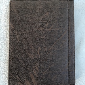 Parafa - barna bőrhatású, varrott, A6-os notesz - otthon & életmód - papír, írószer - jegyzetfüzet & napló - Meska.hu