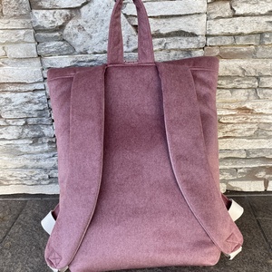 Pasztell rózsaszín lehajtós hátitáska - táska & tok - hátizsák - roll top hátizsák - Meska.hu