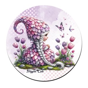 3 db tulipános kör alakú alátét szett (#44) -  - Meska.hu